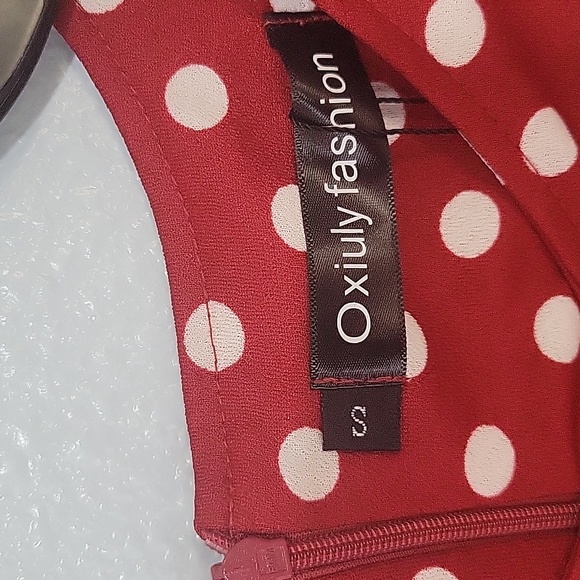 Women's Flare Sleeve Scope Neck Church Vintage Dresses Casual Party and Holiday - Picture 6 of 16